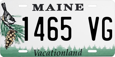 ME license plate 1465VG