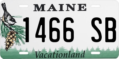 ME license plate 1466SB