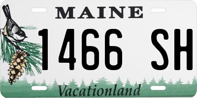 ME license plate 1466SH