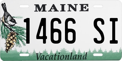ME license plate 1466SI