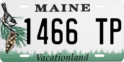 ME license plate 1466TP