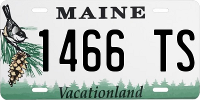 ME license plate 1466TS