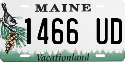 ME license plate 1466UD