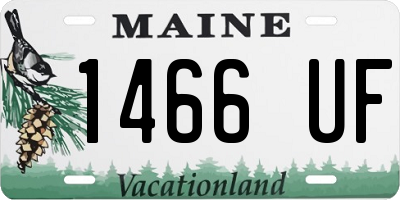 ME license plate 1466UF