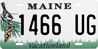 ME license plate 1466UG