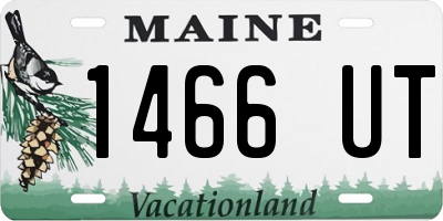 ME license plate 1466UT