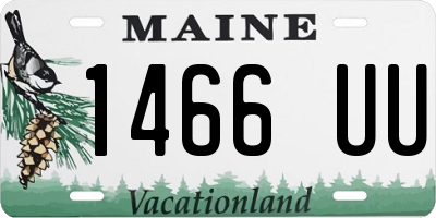ME license plate 1466UU