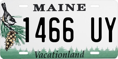 ME license plate 1466UY