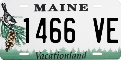 ME license plate 1466VE