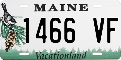 ME license plate 1466VF