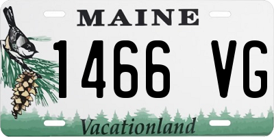 ME license plate 1466VG