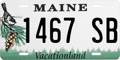 ME license plate 1467SB