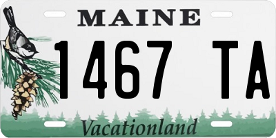 ME license plate 1467TA