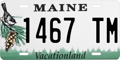 ME license plate 1467TM