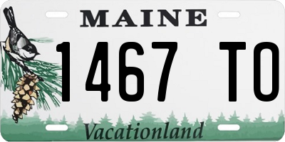 ME license plate 1467TO