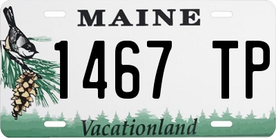 ME license plate 1467TP