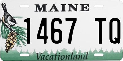 ME license plate 1467TQ