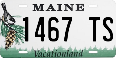 ME license plate 1467TS