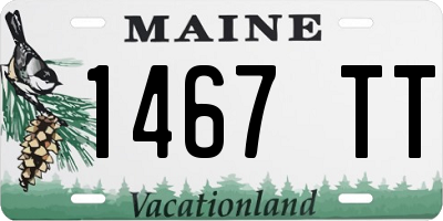 ME license plate 1467TT