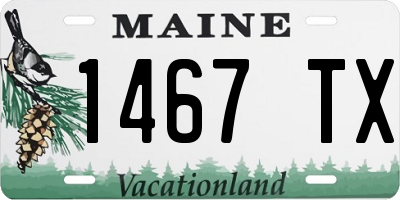 ME license plate 1467TX