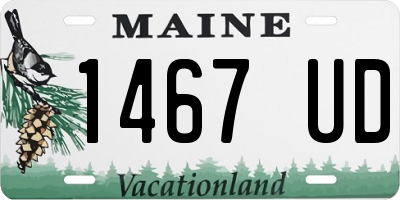 ME license plate 1467UD