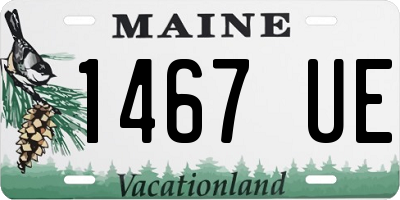 ME license plate 1467UE
