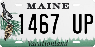 ME license plate 1467UP