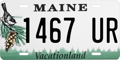 ME license plate 1467UR