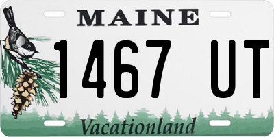 ME license plate 1467UT