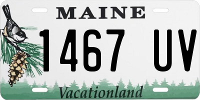 ME license plate 1467UV