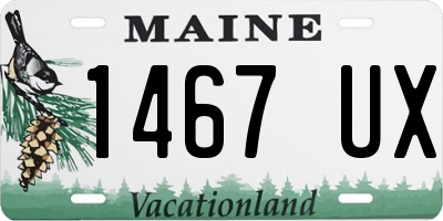 ME license plate 1467UX