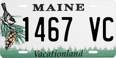 ME license plate 1467VC