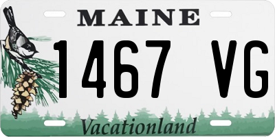 ME license plate 1467VG