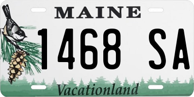 ME license plate 1468SA