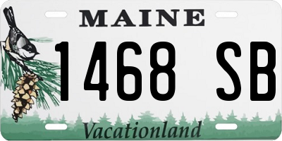 ME license plate 1468SB