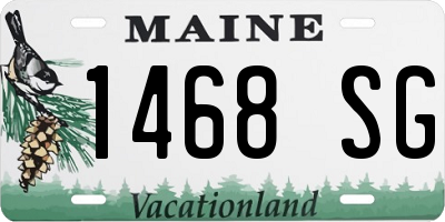 ME license plate 1468SG