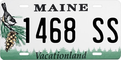 ME license plate 1468SS