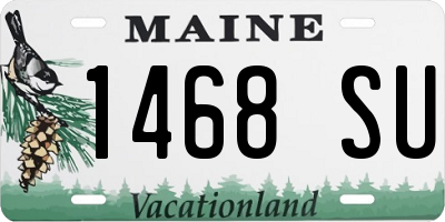 ME license plate 1468SU