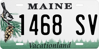 ME license plate 1468SV