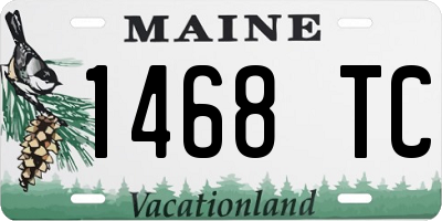 ME license plate 1468TC