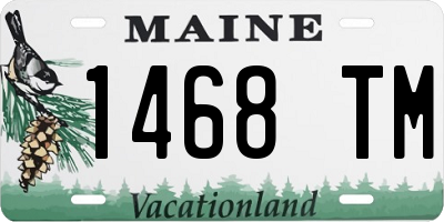 ME license plate 1468TM