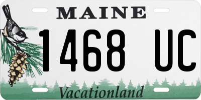 ME license plate 1468UC
