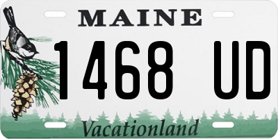 ME license plate 1468UD