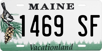 ME license plate 1469SF