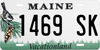 ME license plate 1469SK
