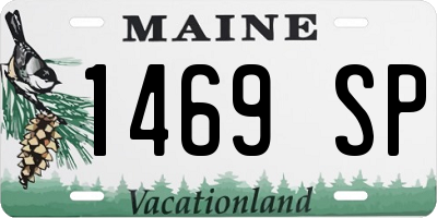 ME license plate 1469SP