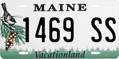 ME license plate 1469SS