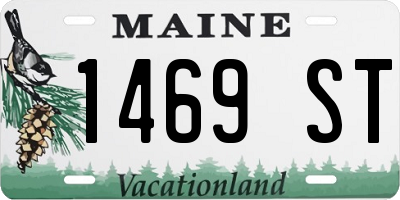 ME license plate 1469ST