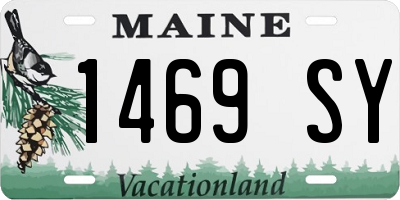 ME license plate 1469SY