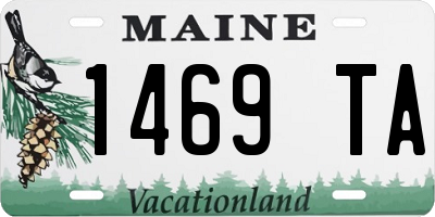 ME license plate 1469TA